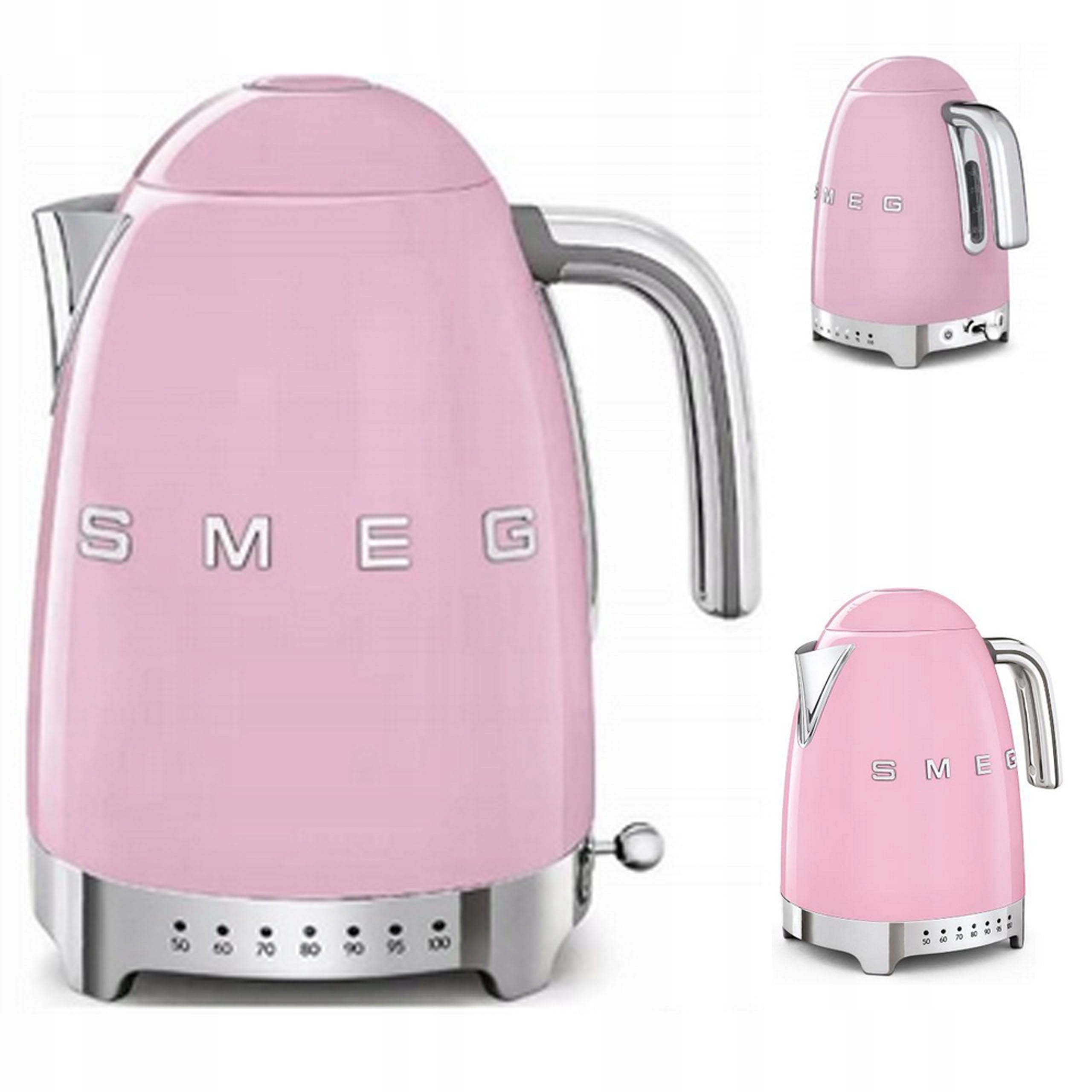 Czajnik SMEG KLF04PKEU Różowy Połysk 50's Retro Style Regulacja temperatury