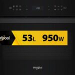 Kuchenka mikrofalowa Whirlpool WCW6O7HTB 53L 950W 6. Zmysł Para Crisp Grill