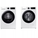 Zestaw Samsung Suszarka DV90DG52A0AE + Pralka WW90CGC04DAE Biały
