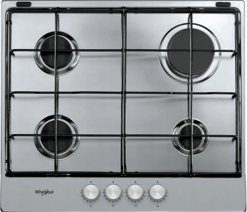 Płyta gazowa Whirlpool TGML 650 IX Srebrna 4 pola zapalarka 9poziomów mocy
