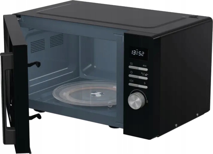 Mikrofalówka Gorenje MO23A3BH 23 l 800 W 11 programów AquaClean czarna Solo - obrazek 3