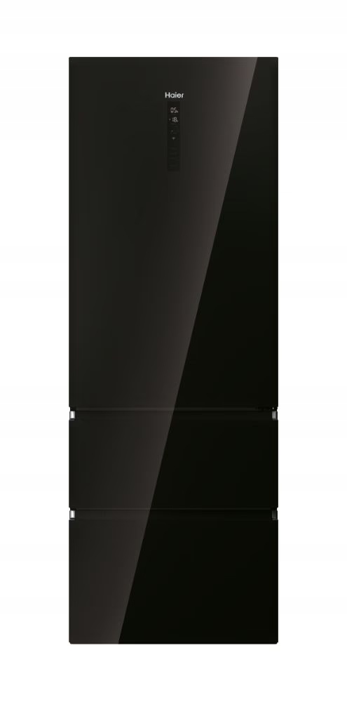 Lodówka Haier HTW7720DNGB Czarne szkło LED Komora świeżości Multiflow 70 cm - obrazek 2