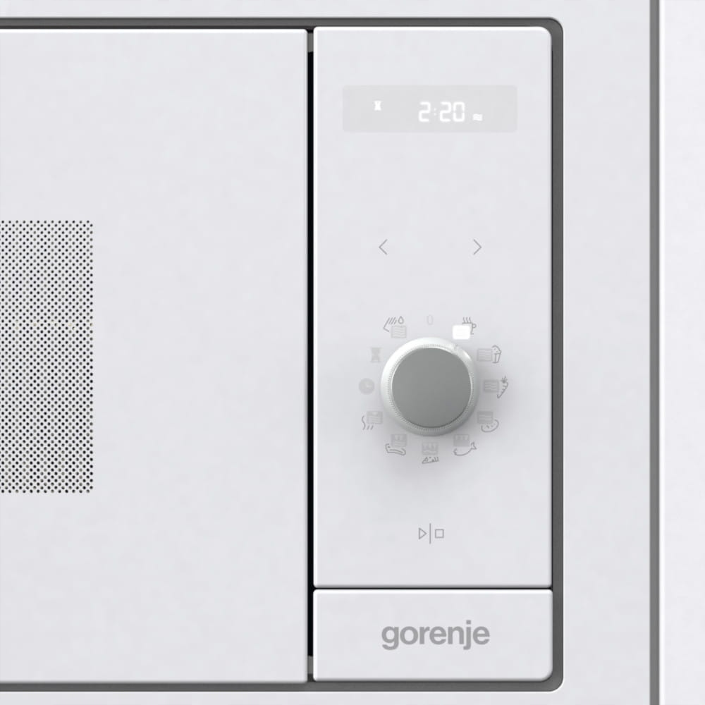 Kuchenka mikrofalowa do zabudowy Gorenje BM235G1SYW Biała Grill 1200 W 23 l - obrazek 6