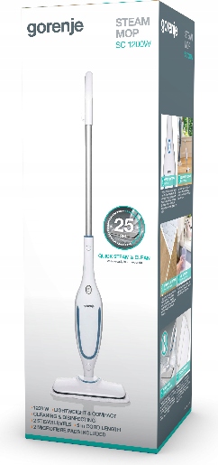 Mop Parowy Gorenje SC1200W Mikrofibra para bez detergentów - obrazek 6