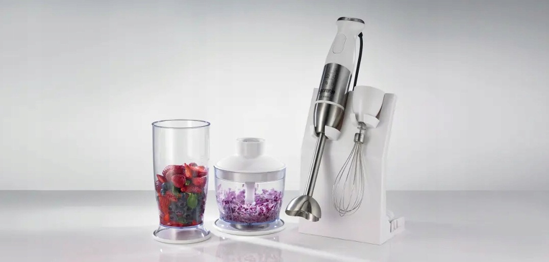 Blender ręczny Gorenje HBC806QW 800W Biały Misa Pojemnik regulacja - obrazek 2