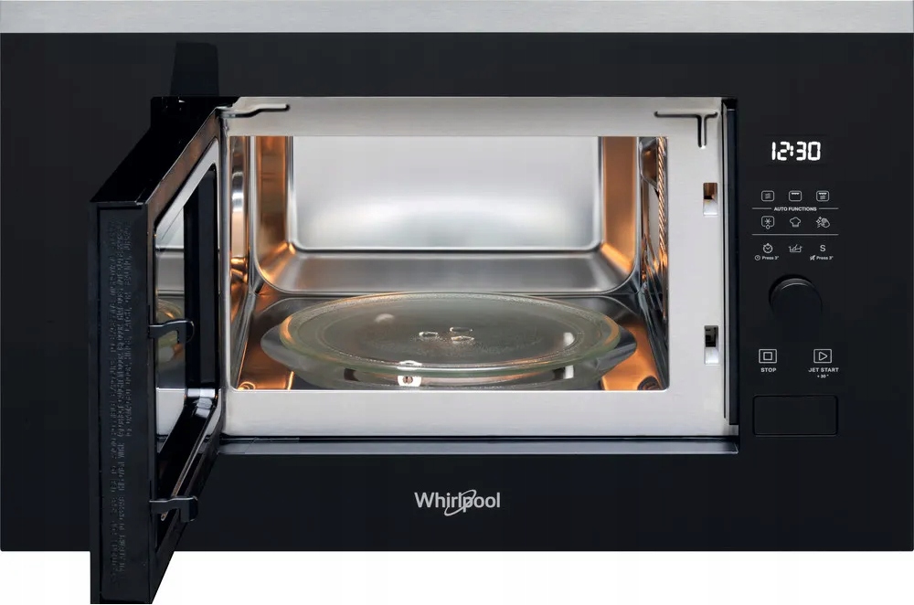 MIKROFALA DO ZABUDOWY WHIRLPOOL WMF200G Czarna 800W 20l Grill - obrazek 2