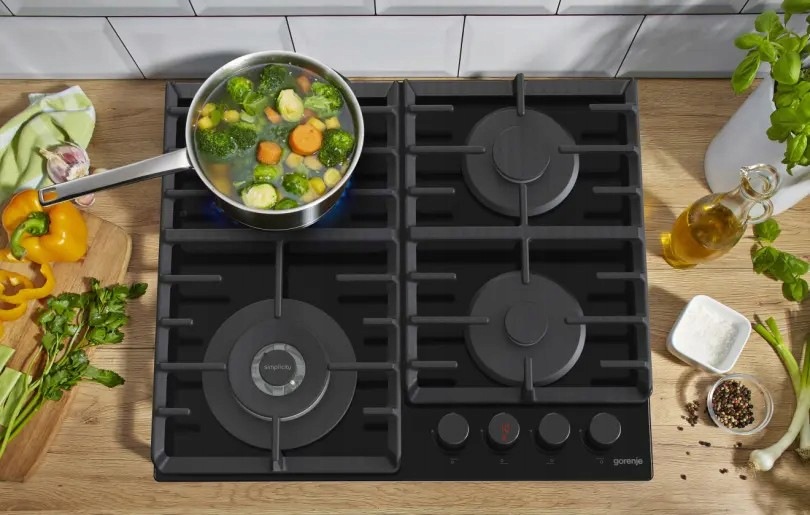Płyta gazowa Gorenje GKTW642SYB Minutnik Szkło WOK Żeliwne ruszty 60cm - obrazek 5