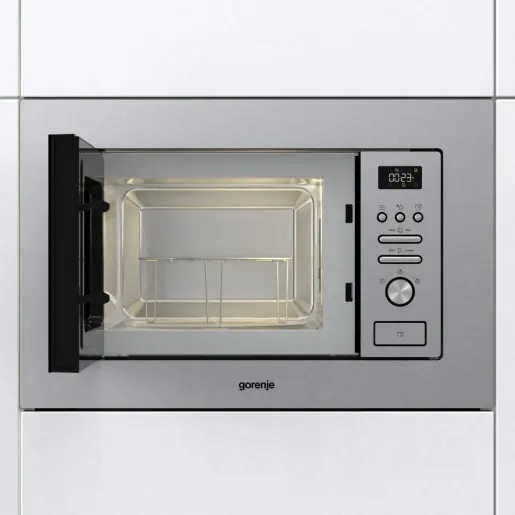 Mikrofala Gorenje BM201AG1X do zabudowy 20 l 800 W grill 15 programów 60 cm - obrazek 4