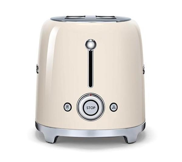 Toster Smeg TSF02CREU 1500W RETRO Kremowy 4 kromki Ecru Beżowy - obrazek 3