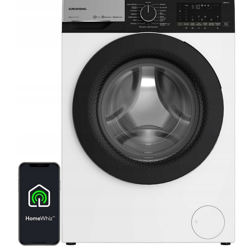 Pralka GW5P58415WBPB 8 kg i suszarka GRUNDIGGT76924W 9 kg Inwerter Para - obrazek 2