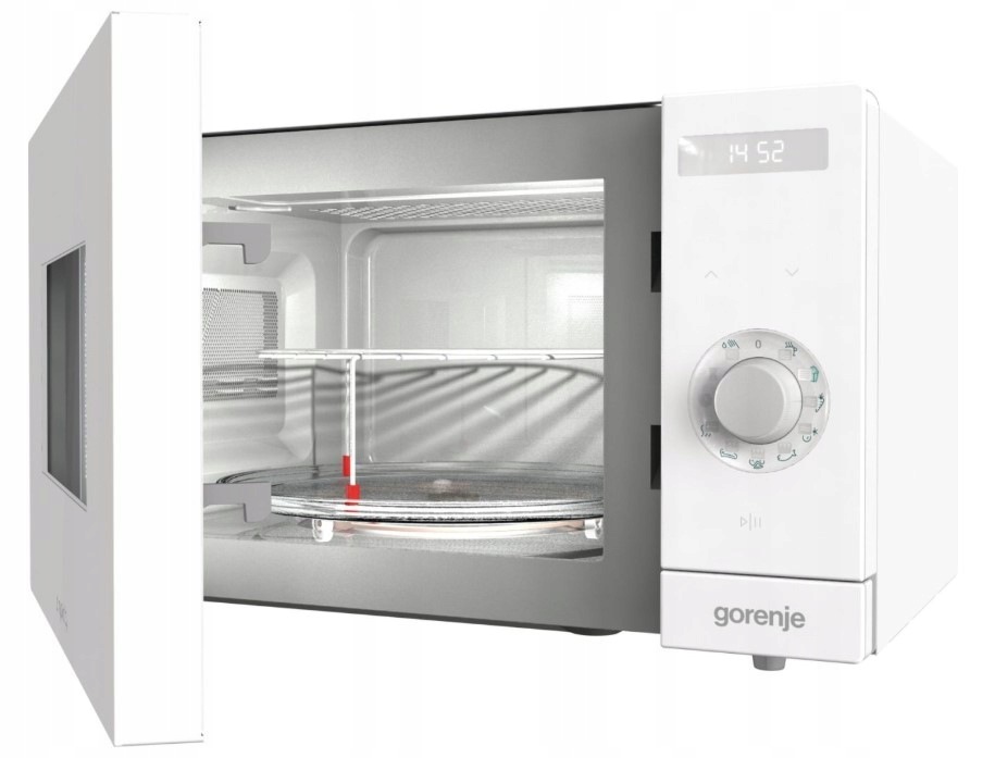 Kuchenka mikrofalowa Gorenje MO235SYW 23l 900W grill AquaClean biała OUTLET - obrazek 3