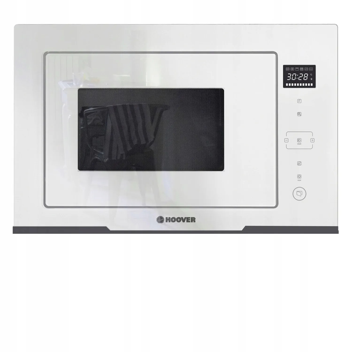 Mikrofalówka do zabudowy Hoover HMGV28GDFW 28l900W Grill BIAŁA Szkło Białe