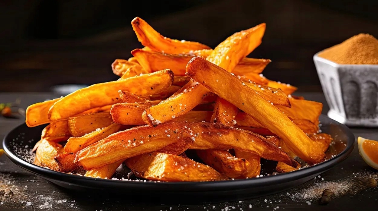 Frytkownica beztłuszczowa Czarna AirFryer Led 200 °C 5,2 l - obrazek 4
