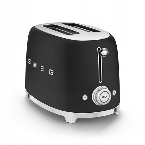 Toster Smeg TSF01BLMEU Czarny Retro 50's Style Rozmrażanie Tacka OUTLET - obrazek 2