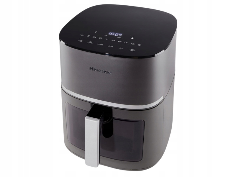Frytkownica beztłuszczowa Czarna AirFryer Led 200 °C 5,2 l - obrazek 2
