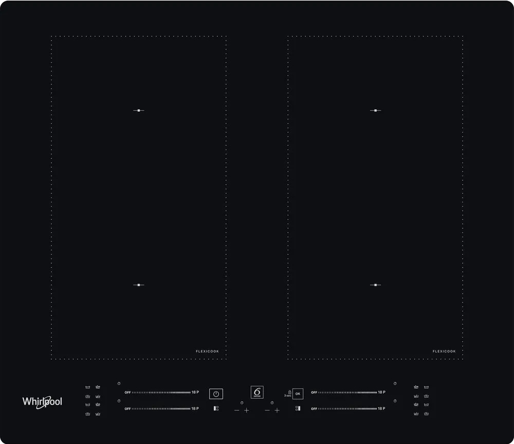Płyta indukcyjna Whirlpool WL S1360 NE Czarna 4 pola 6.Zmysł FlexiCook