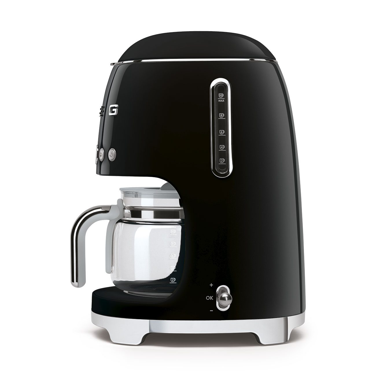 Ekspres przelewowy Smeg DCF02BLEU 1,4l czarny RETRO OUTLET - obrazek 3