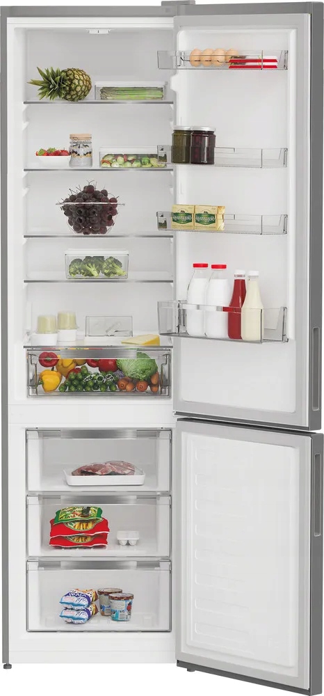 Indesit INKS1401S4E 202.5cm 38 dB 386 L Srebrny 386L Szybkie zamrażanie - obrazek 5