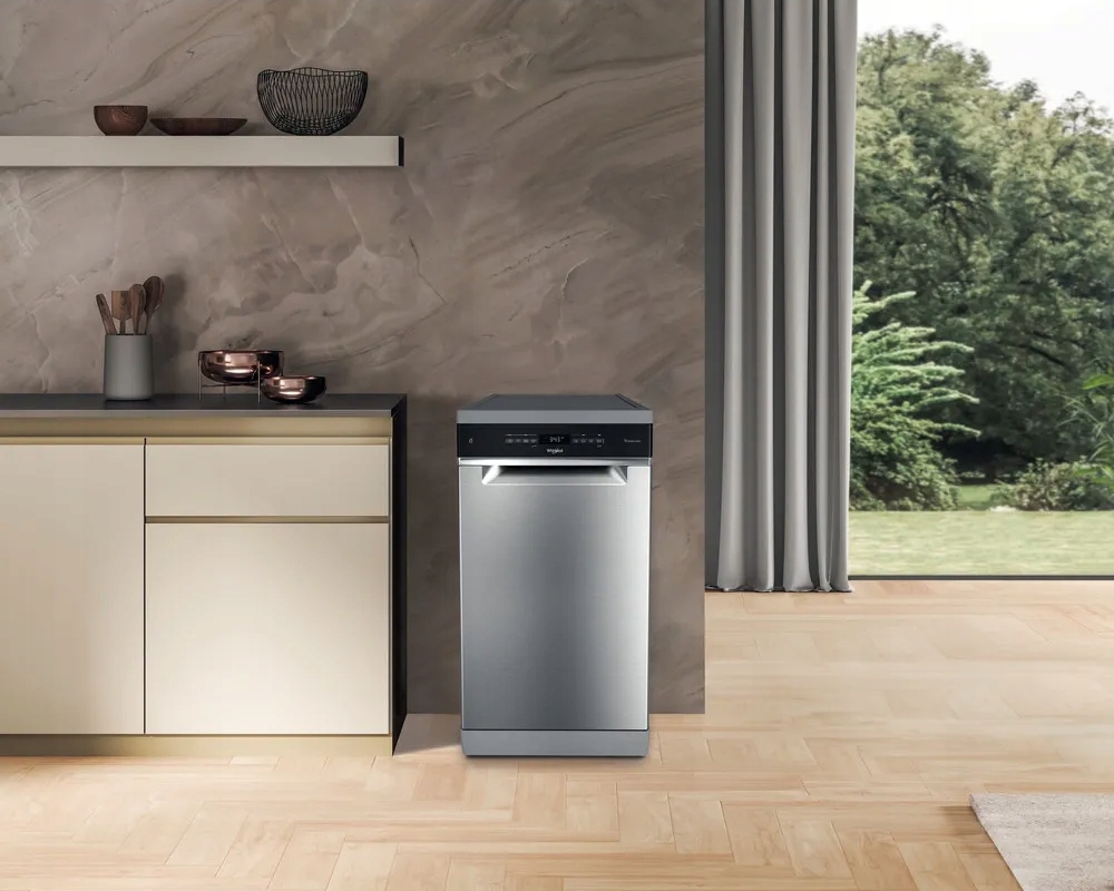 Zmywarka Whirlpool WH6FB10BS7A0X technologia 6. Zmysł srebrna 10 kpl 45 cm - obrazek 6