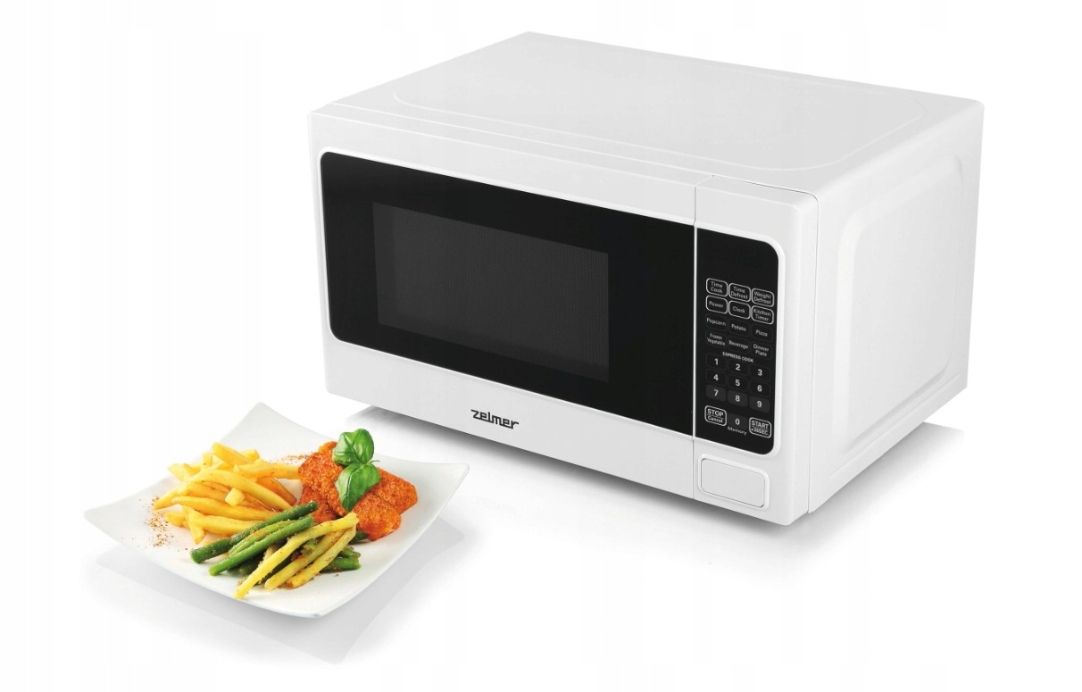 Kuchenka mikrofalowa Zelmer ZMW1100W 20 l 800 W aut. programy biała OUTLET - obrazek 3
