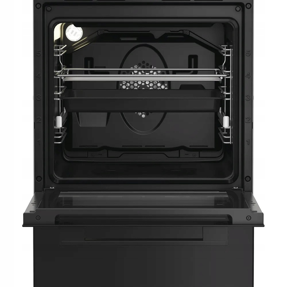 Kuchnia gazowo elektryczna Whirlpool W5G8LMSWTB 50 cm Steam Plus termoobieg - obrazek 4