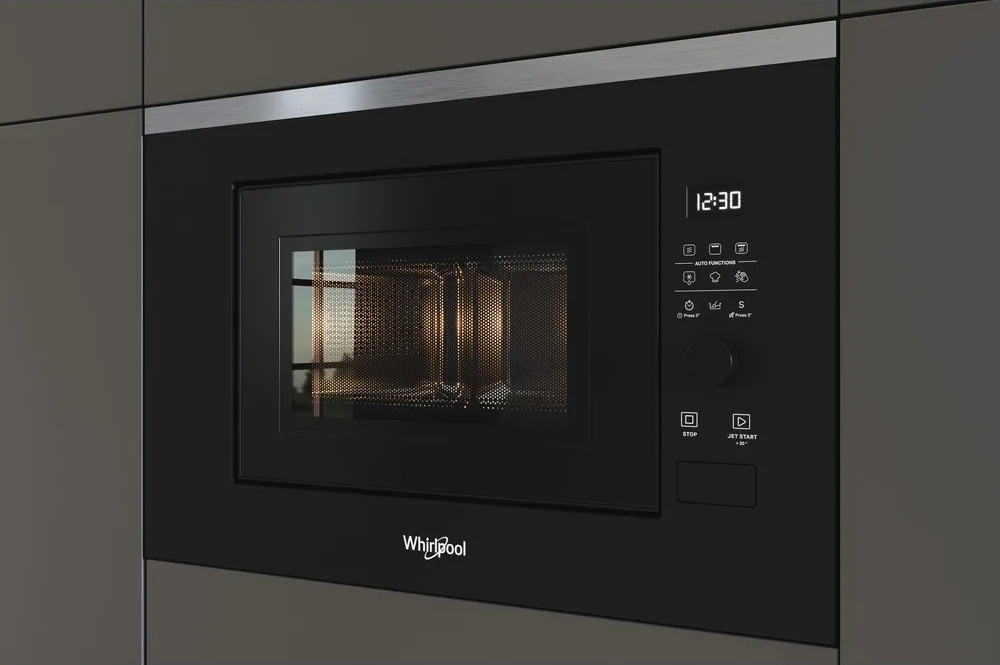 MIKROFALA DO ZABUDOWY WHIRLPOOL WMF200G Czarna 800W 20l Grill - obrazek 5