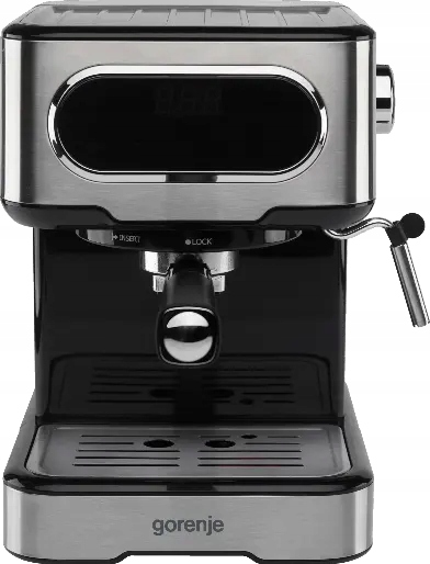 Ekspres ciśnieniowy kolbowy Gorenje ESCM15DBK 1,5l 1100W 15 bar Spieniacz