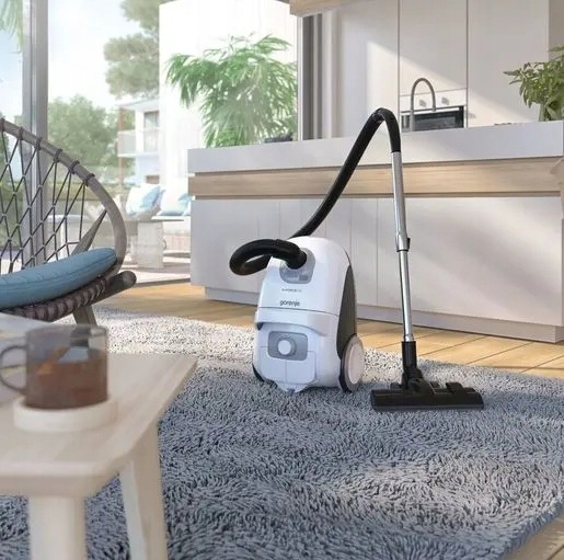 Odkurzacz workowy Gorenje VCEA21GLW 700W HEPA szczotka XpandZone zasięg 7 m - obrazek 2