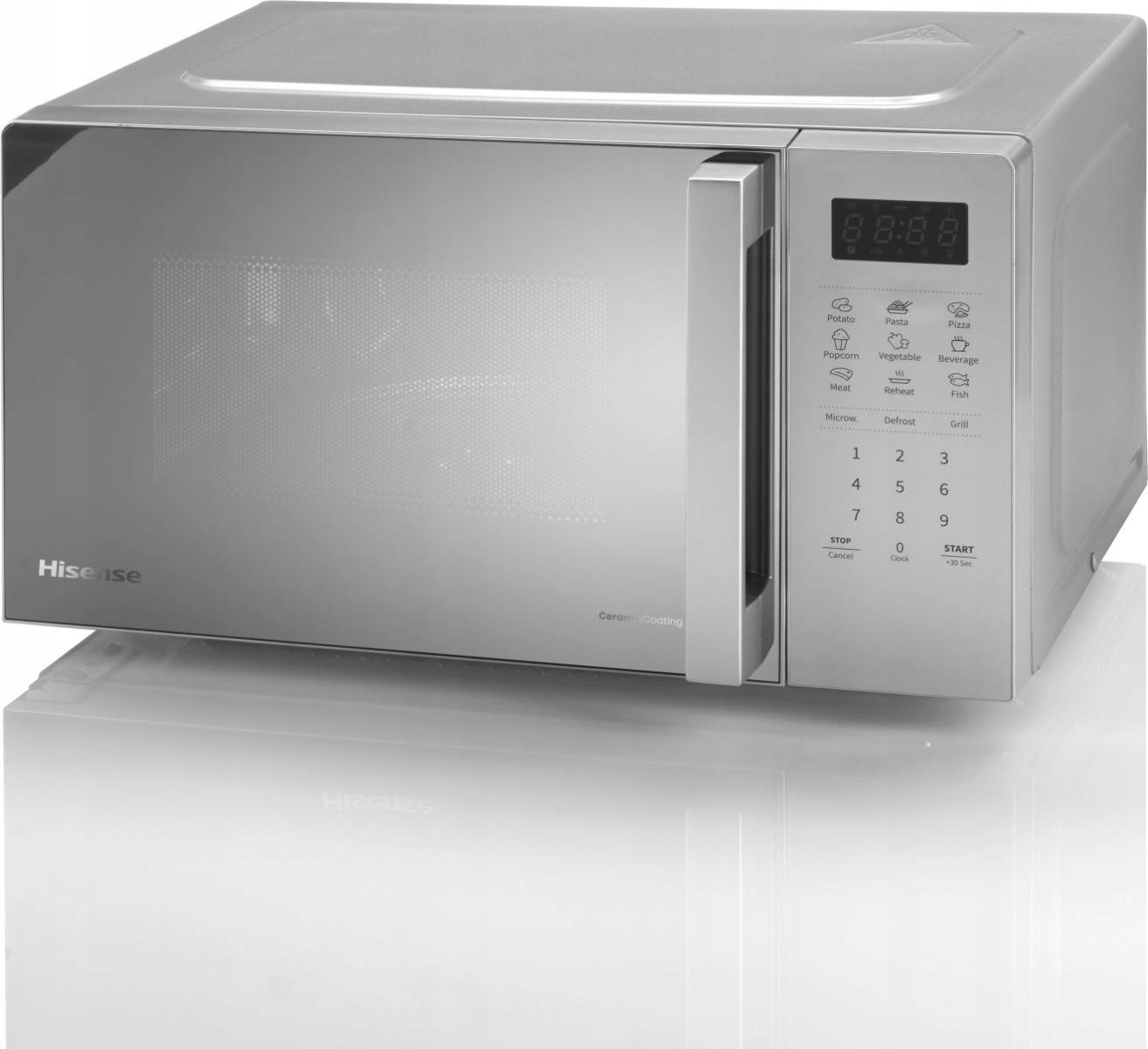 Mikrofalówka z grillem 20l 700W 800W ceramiczna komora 9 programów - obrazek 3