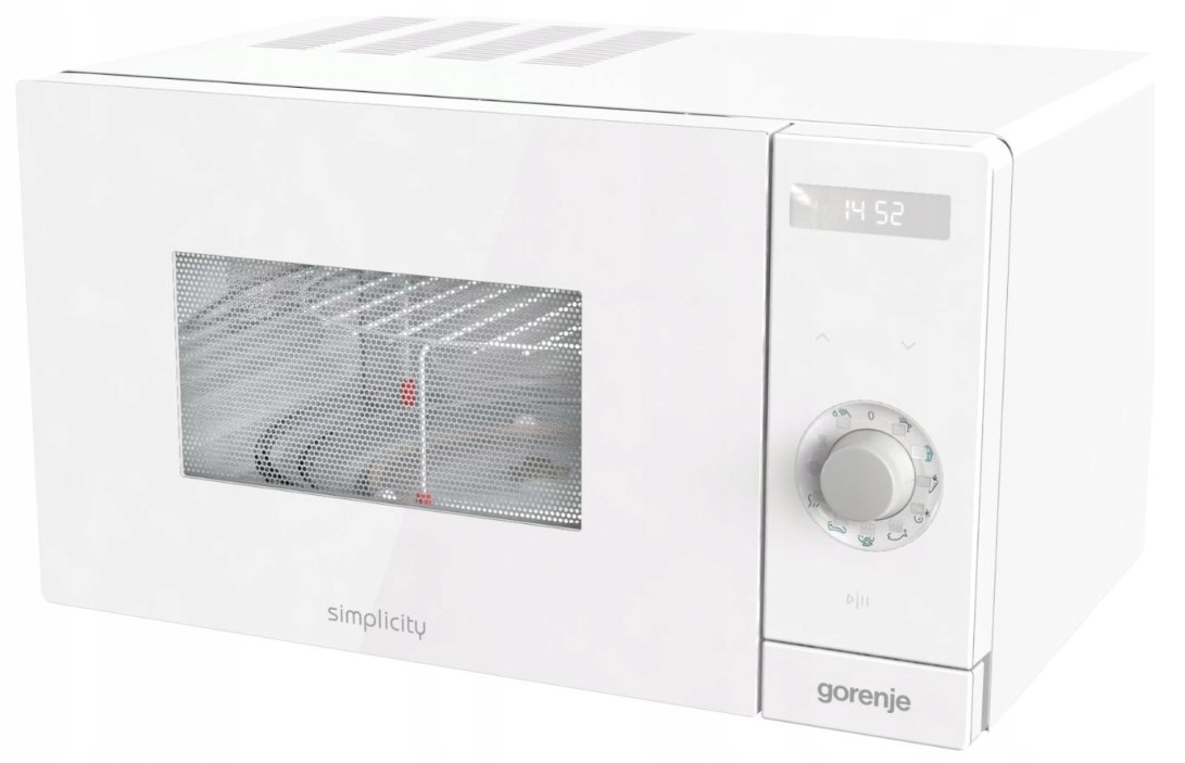 Kuchenka mikrofalowa Gorenje MO235SYW 23l 900W grill AquaClean biała OUTLET - obrazek 4