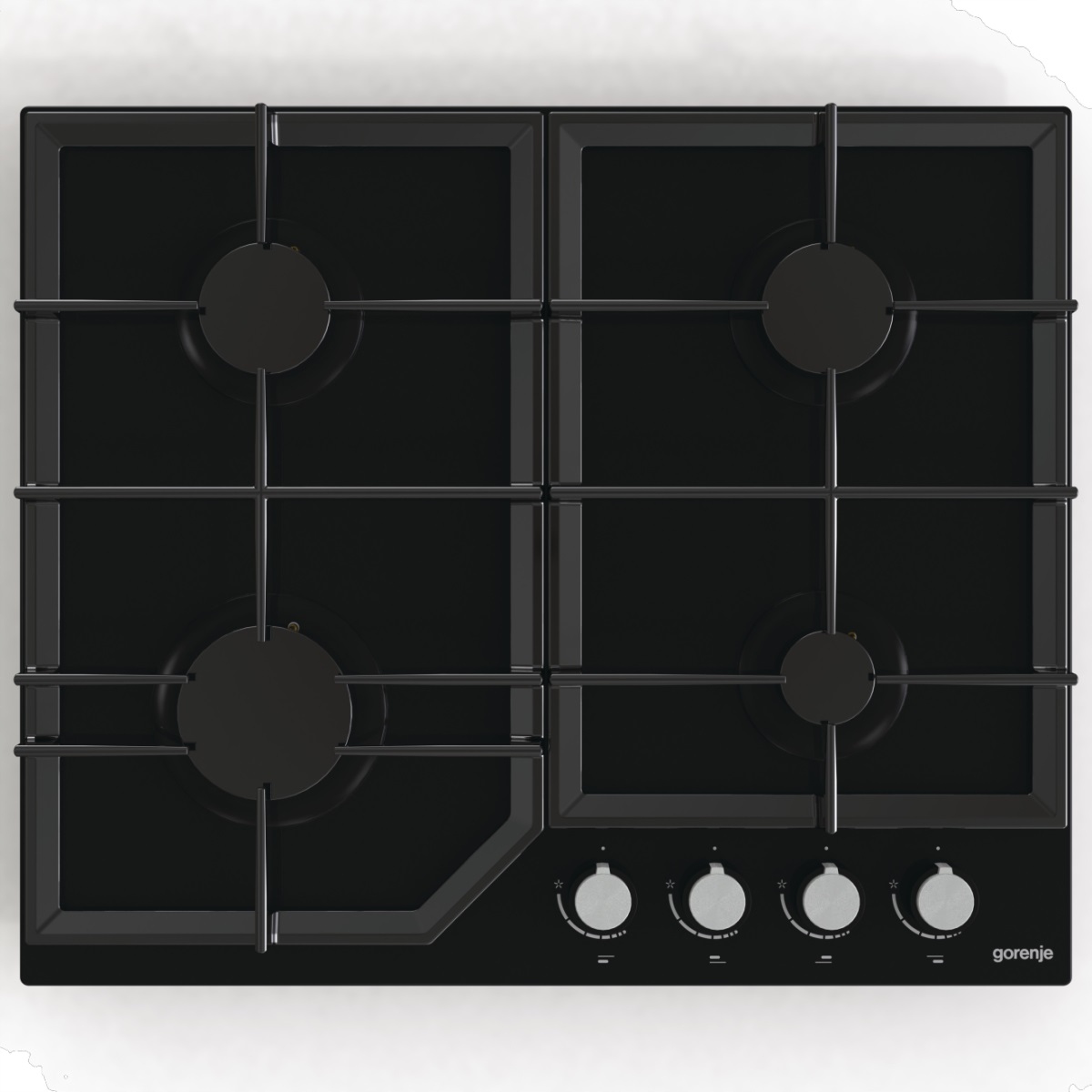 Płyta GORENJE GT641KB Czarna Szkło Gazowa Zapalarka Żeliwne 60 cm