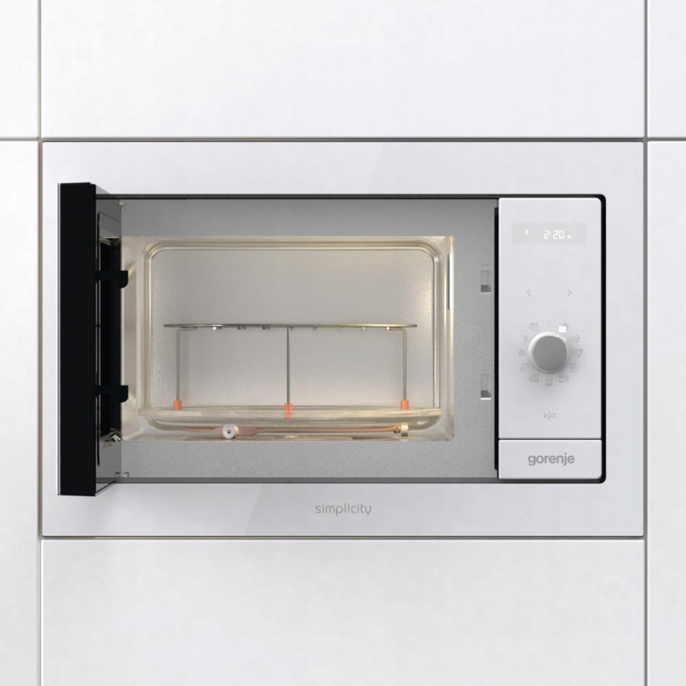Kuchenka mikrofalowa do zabudowy Gorenje BM235G1SYW Biała Grill 1200 W 23 l - obrazek 2
