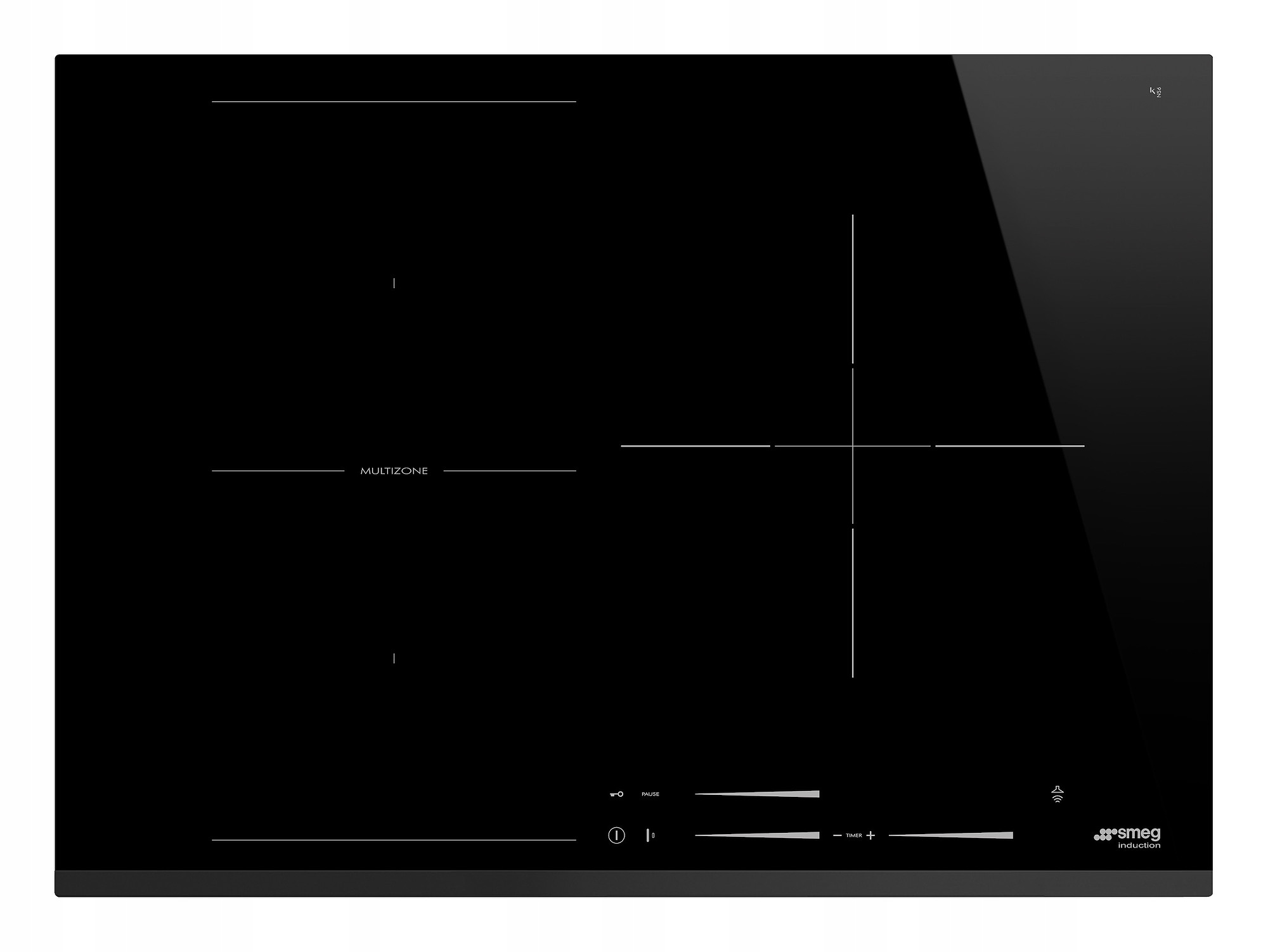 Płyta indukcyjna SMEG SI1M7733B 70cm 3 strefy MultiZone Timer Pauza