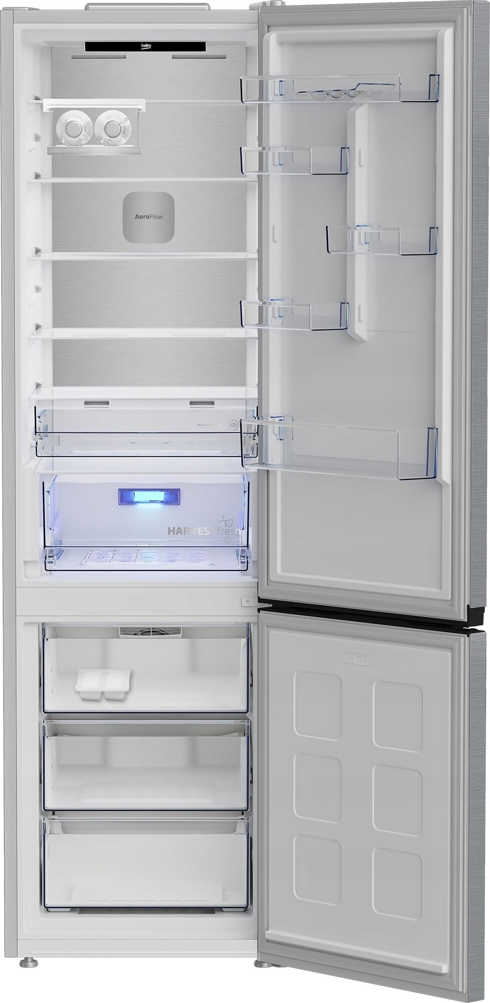 Lodówka dwudrzwiowa Beko B5RCNA416HXBW Inox No frost Funkcje AI CoolAdapt - obrazek 3