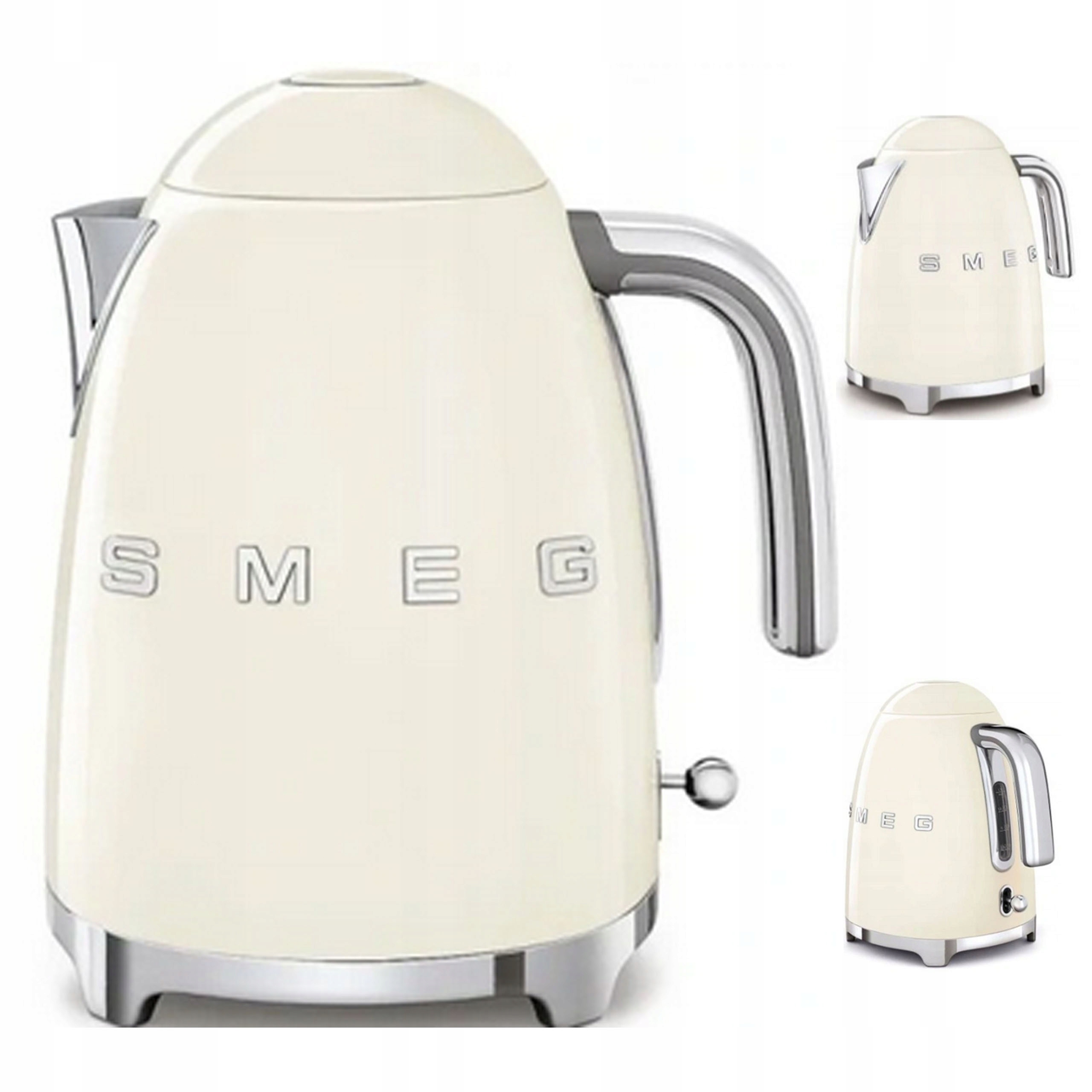 Czajnik Smeg KLF03CREU 2400 W Kremowy Beżowy Połysk Retro 50's Style 1,7 l