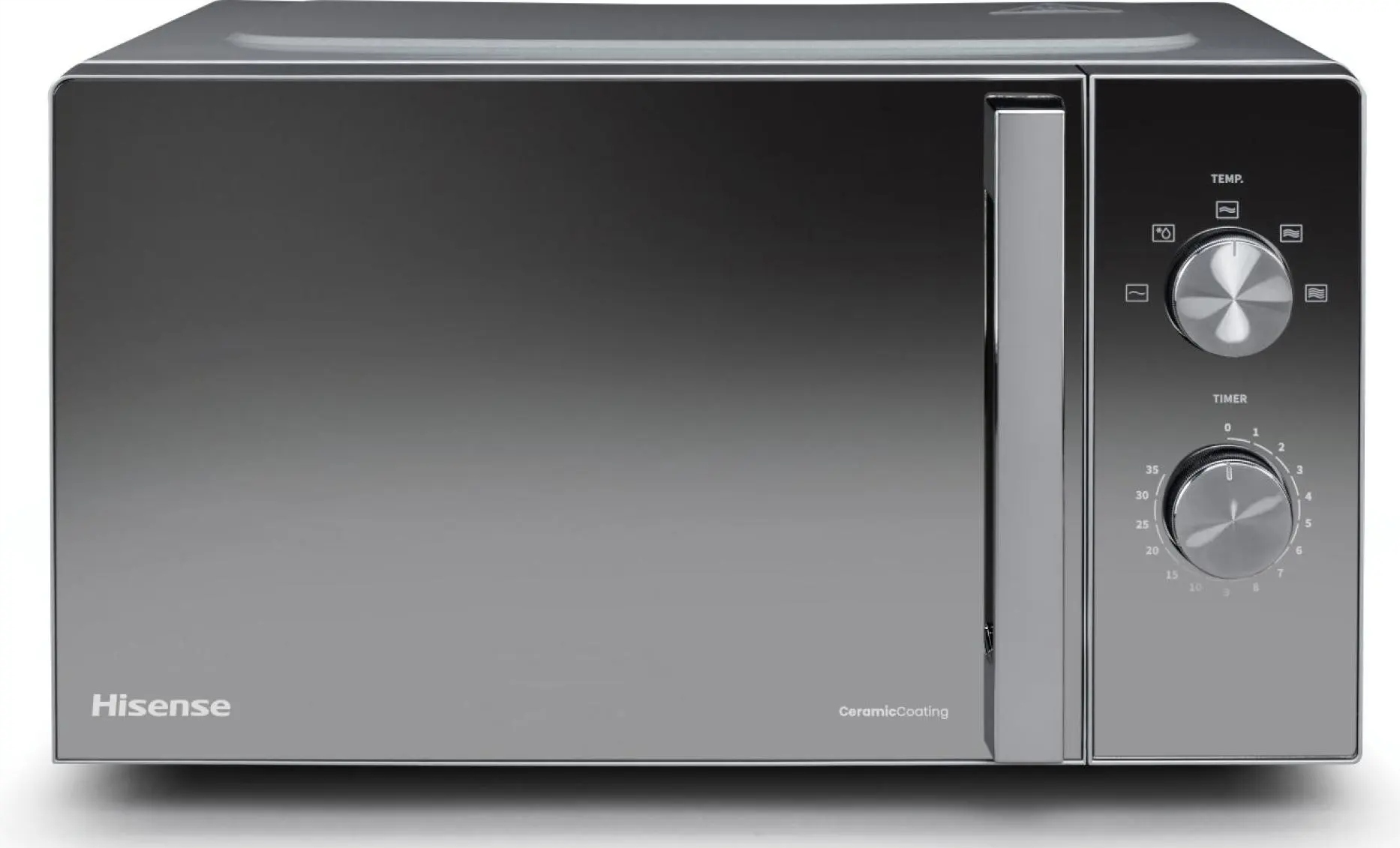 Kuchenka mikrofalowa Czarna 20l 700W 5 poziomów mocy szybkie rozmrażanie