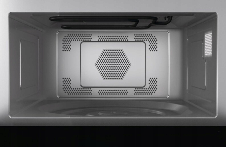 Kuchenka mikrofalowa do zabudowy 900W Auto Menu Grill Dotyk Czarne szkło - obrazek 4