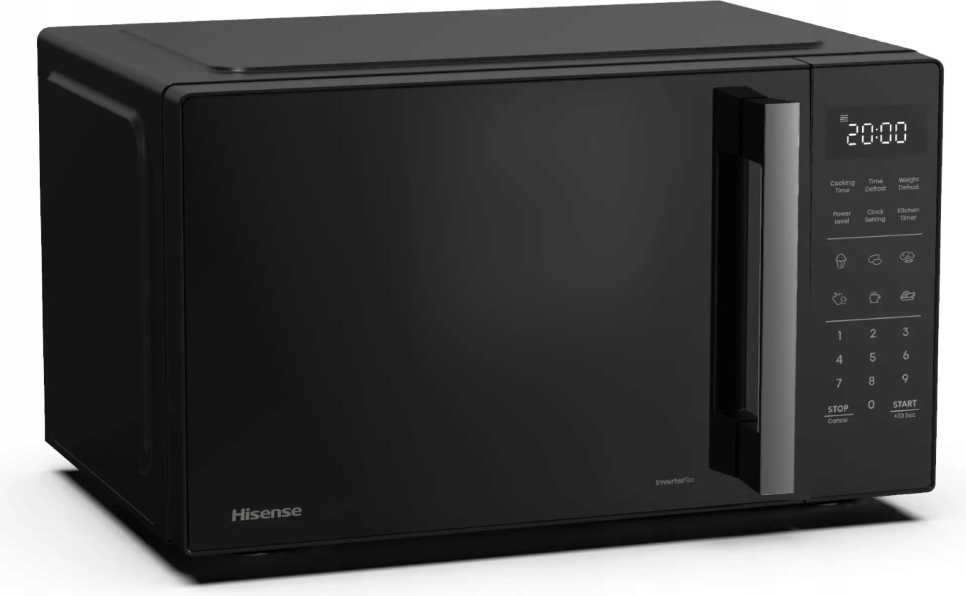 Nowoczesna Kuchenka mikroflaowa Czarna 900W Czarny Sterowanie dotykowe - obrazek 3