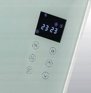 Grzejnik konwektorowy GORENJE 2000W Timer Białe SZKŁO PILOT wyświetlacz - obrazek 4