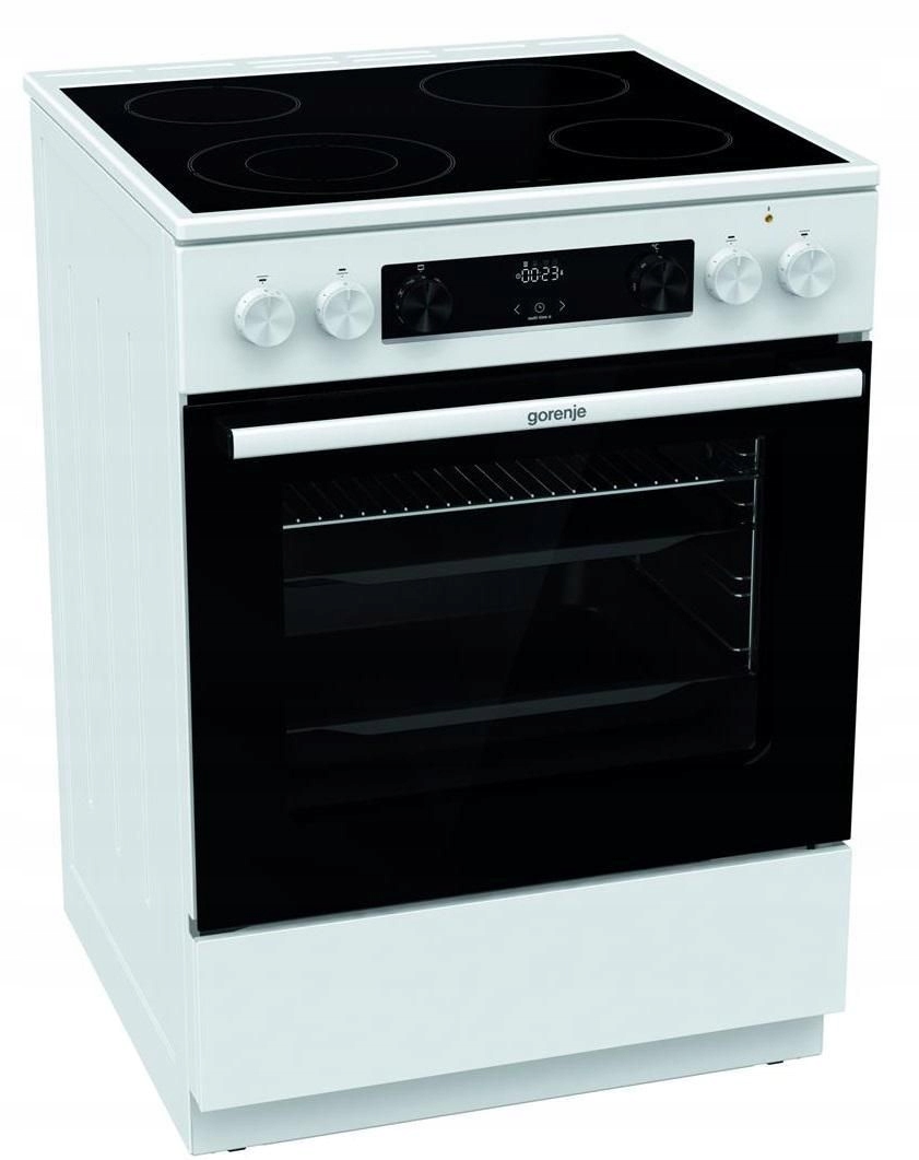 Kuchnia ceramiczna Gorenje GECS6C70WC GRILL Termoobieg Para AirFry 71L 60cm