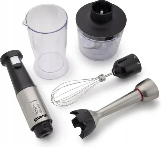 Blender ręczny Gorenje HBX1500VS 1500 W 600ml Zestaw siekaczka trzepaczka - obrazek 3