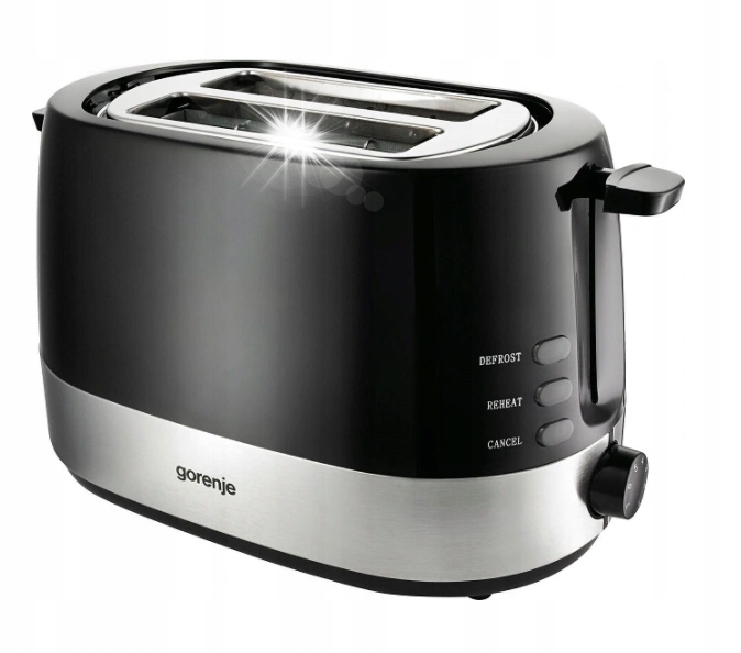 Toster Gorenje T850BK 720 W 2 tosty 7 stopni Wyjmowana tacka na okruchy