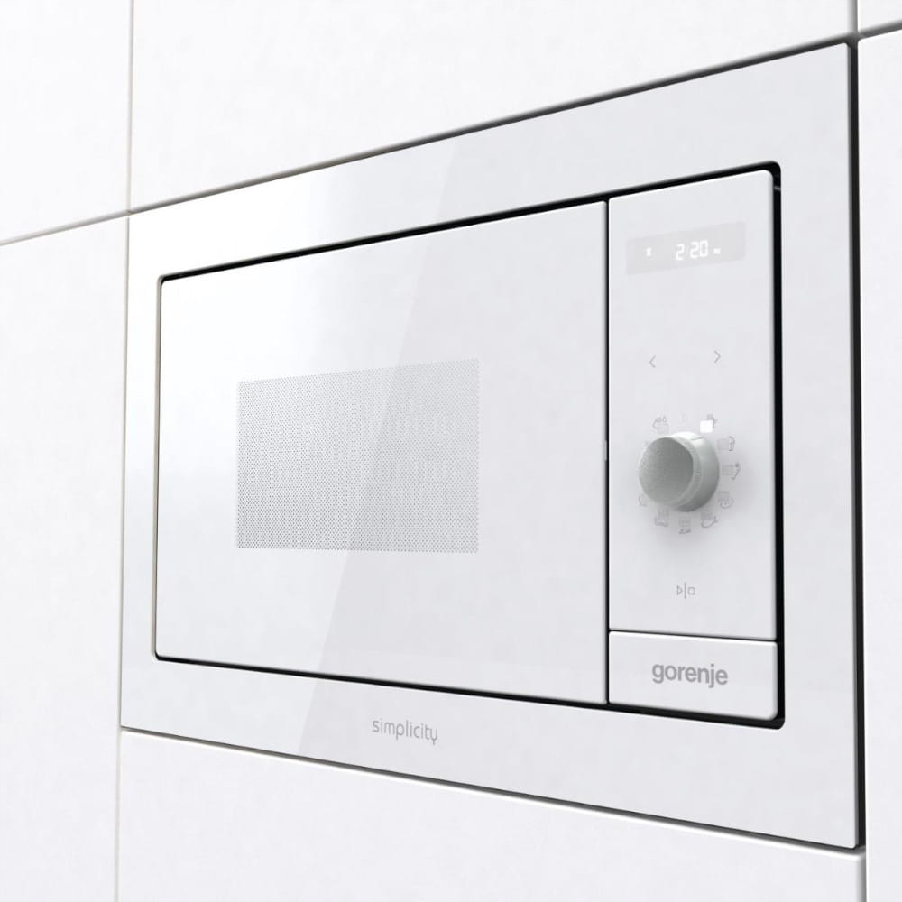 Kuchenka mikrofalowa do zabudowy Gorenje BM235G1SYW Biała Grill 1200 W 23 l - obrazek 3