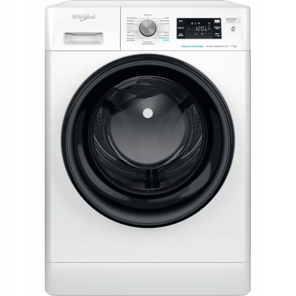 Zestaw Whirlpool pralka suszarka 7kg pompa ciepła para FreshCare białe - obrazek 4