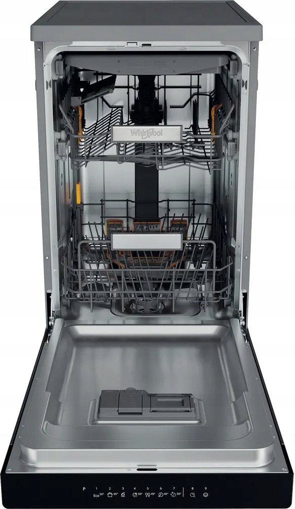 Zmywarka Whirlpool WH6FB10BS7A0X technologia 6. Zmysł srebrna 10 kpl 45 cm - obrazek 3