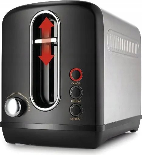 Toster Gorenje T1100CLBK 2 tosty 6 stopni Rozmrażanie Podgrzewanie - obrazek 2