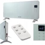 Grzejnik konwektorowy GORENJE 2000W Timer Białe SZKŁO PILOT wyświetlacz